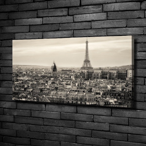 Cuadro canvas con impresión uv duradera horizontal Torre Eiffel de París