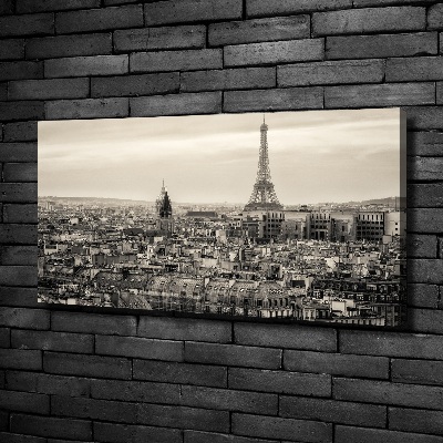 Cuadro canvas con impresión uv duradera horizontal Torre Eiffel de París