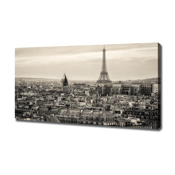 Cuadro canvas con impresión uv duradera horizontal Torre Eiffel de París
