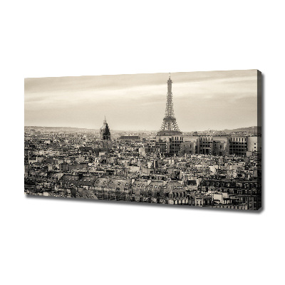Cuadro canvas con impresión uv duradera horizontal Torre Eiffel de París