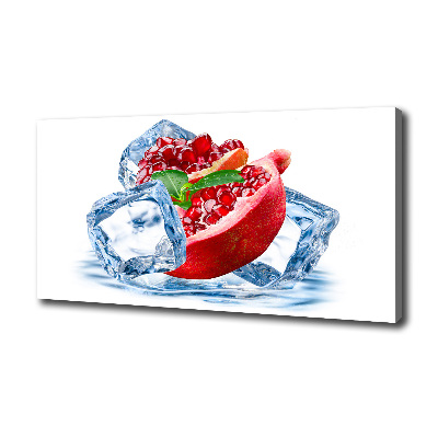 Cuadro canvas moderno de gran formato horizontal Granada con hielo