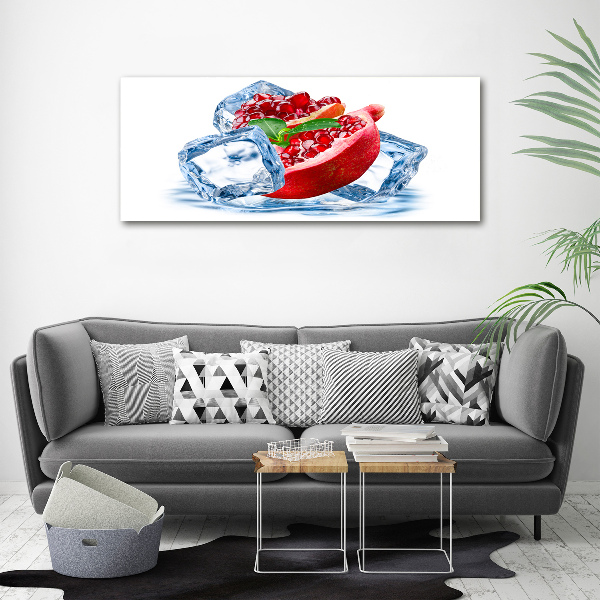 Cuadro canvas moderno de gran formato horizontal Granada con hielo