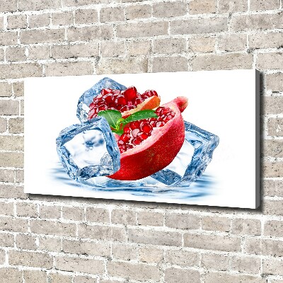 Cuadro canvas moderno de gran formato horizontal Granada con hielo