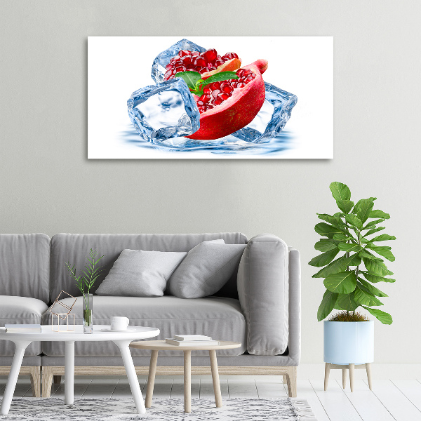 Cuadro canvas moderno de gran formato horizontal Granada con hielo