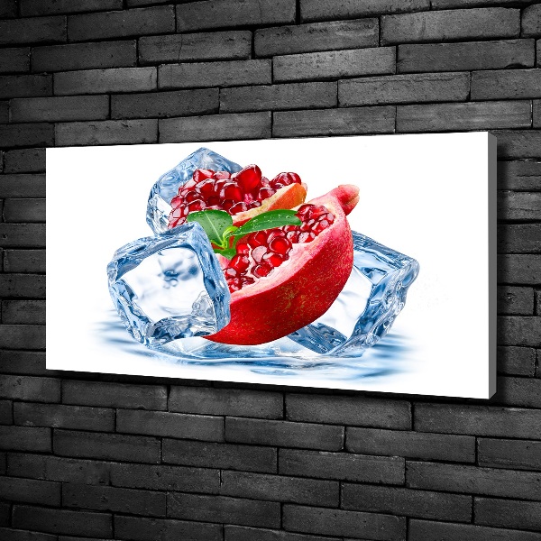 Cuadro canvas moderno de gran formato horizontal Granada con hielo