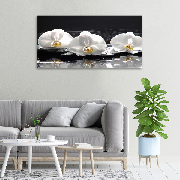 Cuadro canvas con impresión uv duradera horizontal Orquídea