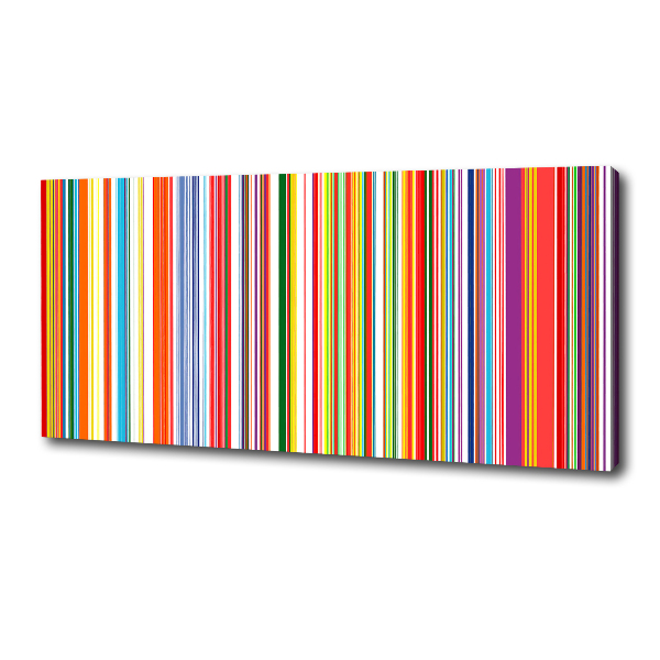 Cuadro canvas con impresión uv duradera horizontal Rayas de colores