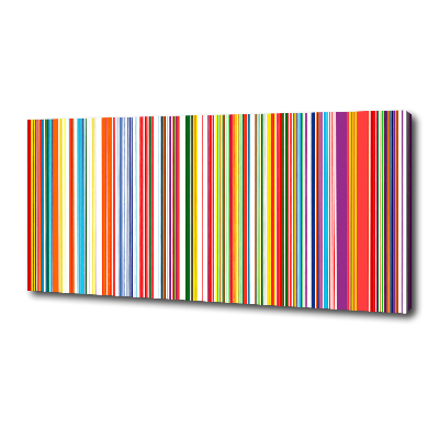 Cuadro canvas con impresión uv duradera horizontal Rayas de colores