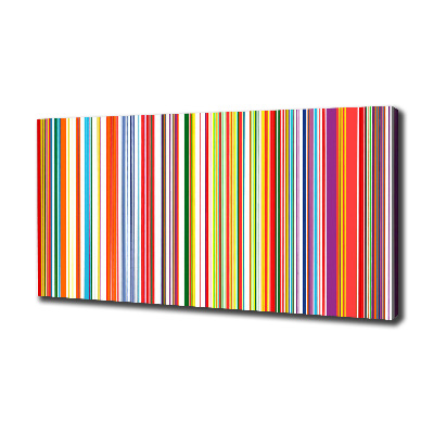 Cuadro canvas con impresión uv duradera horizontal Rayas de colores