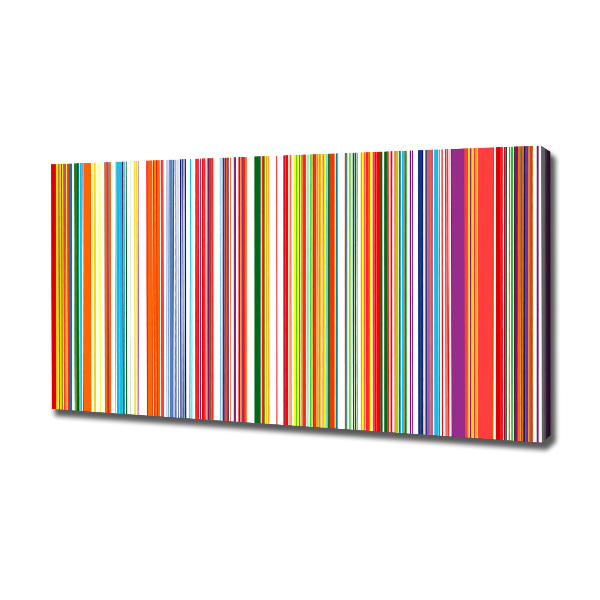 Cuadro canvas con impresión uv duradera horizontal Rayas de colores