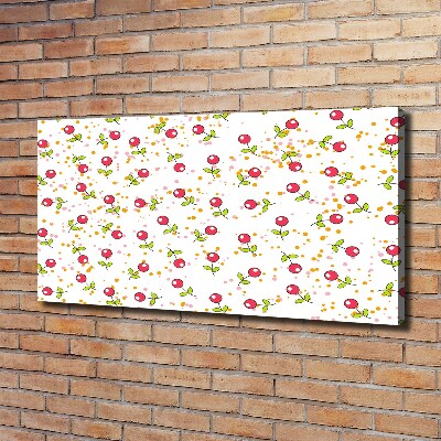 Fotocuadro en lienzo de alta calidad horizontal Guindas