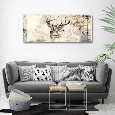 Cuadro canvas con impresión uv duradera horizontal Ciervo