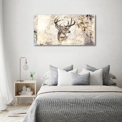 Cuadro canvas con impresión uv duradera horizontal Ciervo