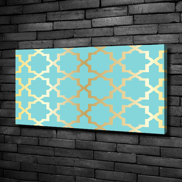 Cuadro canvas moderno de gran formato horizontal Patrón árabe