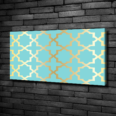Cuadro canvas moderno de gran formato horizontal Patrón árabe