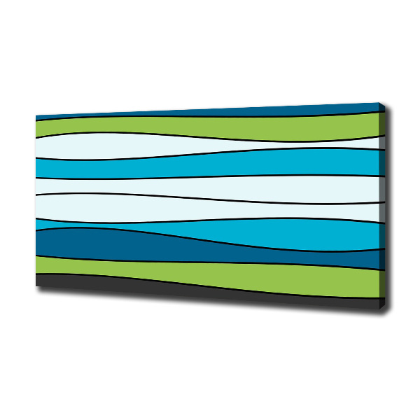 Foto en lienzo con acabado profesional horizontal Rayas de colores