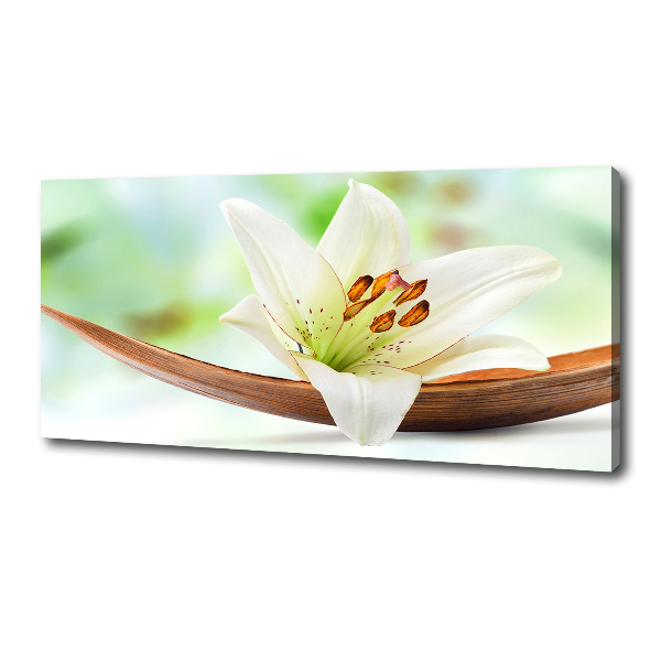 Cuadro canvas con impresión uv duradera horizontal Lirio