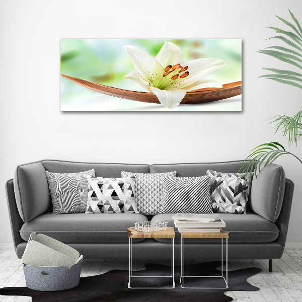 Cuadro canvas con impresión uv duradera horizontal Lirio