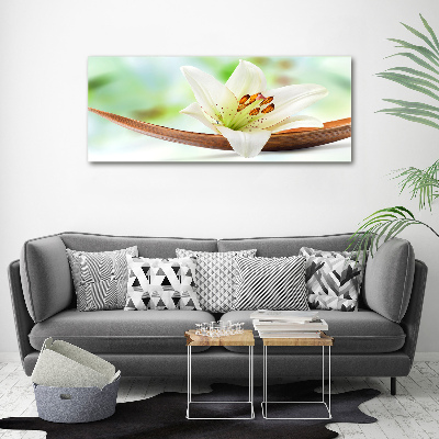 Cuadro canvas con impresión uv duradera horizontal Lirio