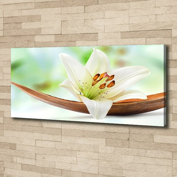 Cuadro canvas con impresión uv duradera horizontal Lirio