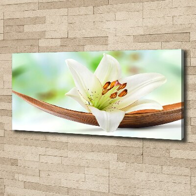 Cuadro canvas con impresión uv duradera horizontal Lirio