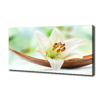 Cuadro canvas con impresión uv duradera horizontal Lirio