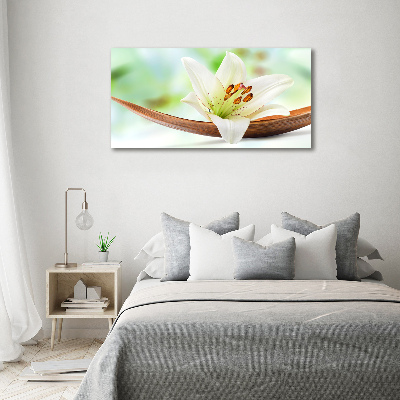 Cuadro canvas con impresión uv duradera horizontal Lirio