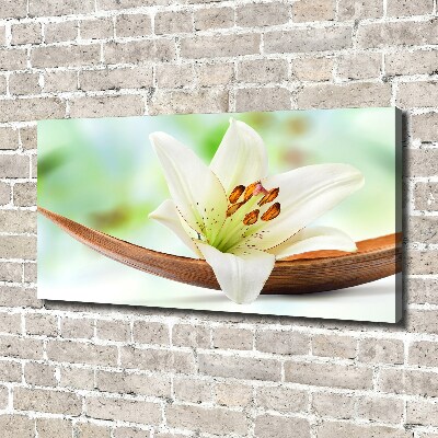 Cuadro canvas con impresión uv duradera horizontal Lirio