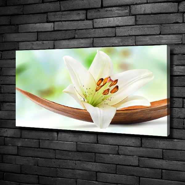 Cuadro canvas con impresión uv duradera horizontal Lirio