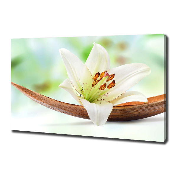 Cuadro canvas con impresión uv duradera horizontal Lirio