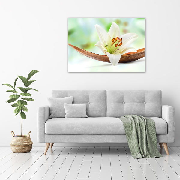 Cuadro canvas con impresión uv duradera horizontal Lirio