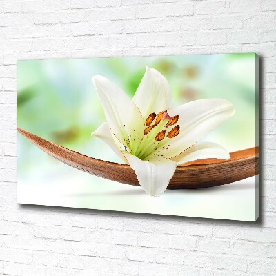Cuadro canvas con impresión uv duradera horizontal Lirio