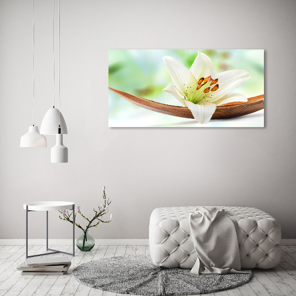 Cuadro canvas con impresión uv duradera horizontal Lirio