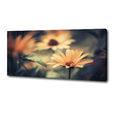 Cuadro canvas moderno de gran formato horizontal flor de primavera