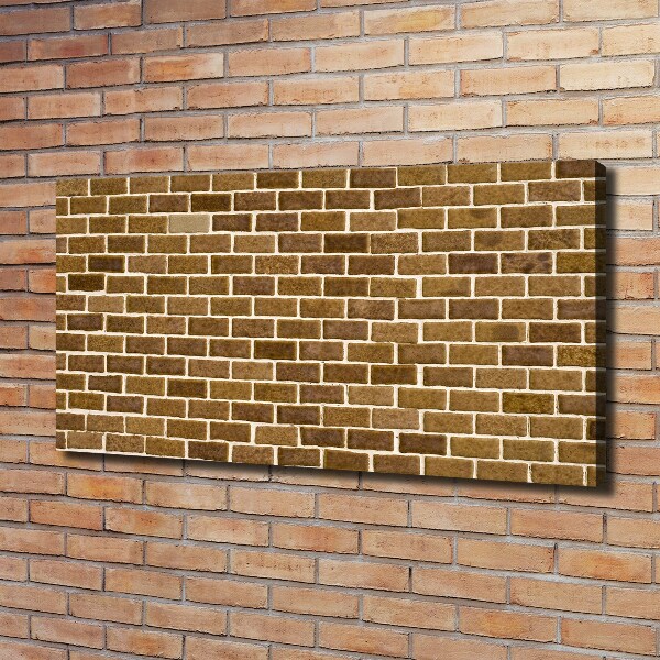 Foto en lienzo con acabado profesional horizontal pared de ladrillos