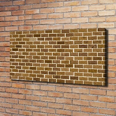 Foto en lienzo con acabado profesional horizontal pared de ladrillos