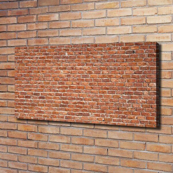 Fotocuadro en lienzo de alta calidad horizontal pared de ladrillos