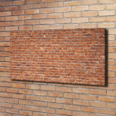Fotocuadro en lienzo de alta calidad horizontal pared de ladrillos