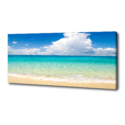 Cuadro canvas moderno de gran formato horizontal Playa Paraíso
