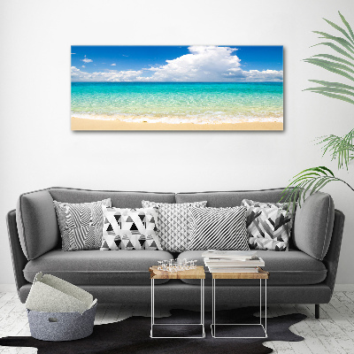Cuadro canvas moderno de gran formato horizontal Playa Paraíso