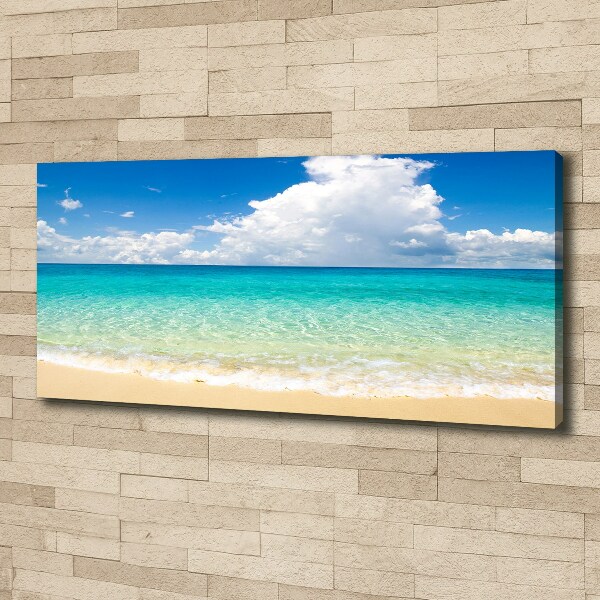 Cuadro canvas moderno de gran formato horizontal Playa Paraíso