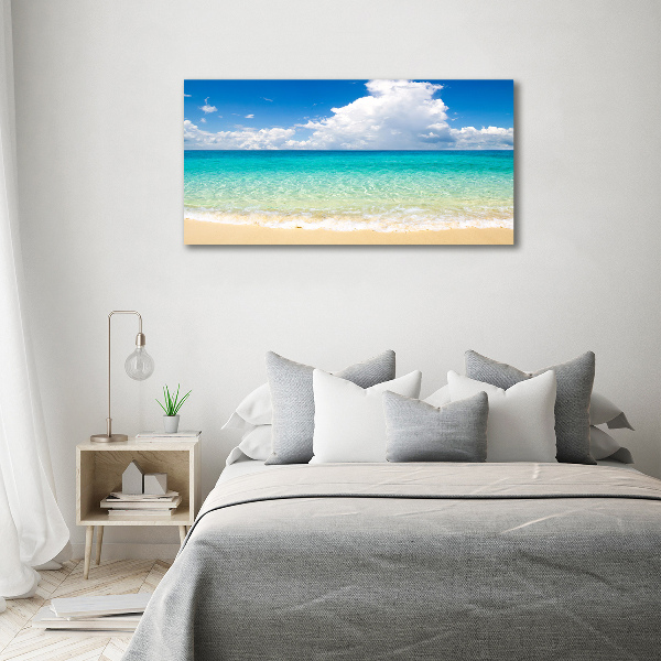 Cuadro canvas moderno de gran formato horizontal Playa Paraíso