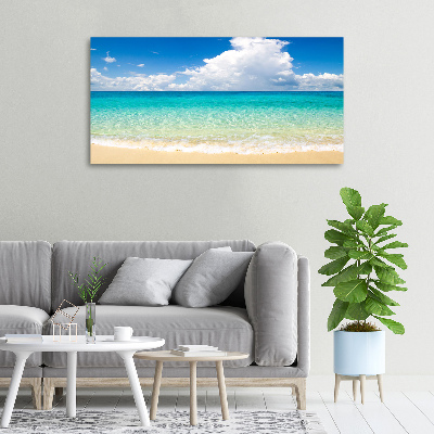 Cuadro canvas moderno de gran formato horizontal Playa Paraíso