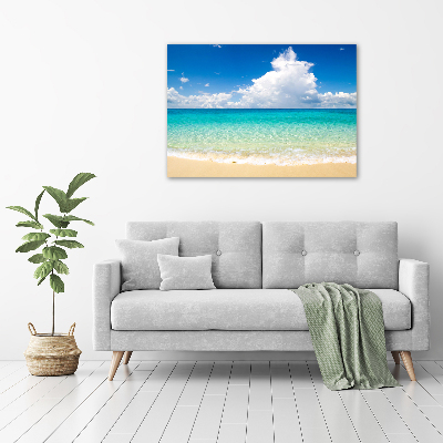 Cuadro canvas moderno de gran formato horizontal Playa Paraíso