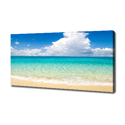 Cuadro canvas moderno de gran formato horizontal Playa Paraíso