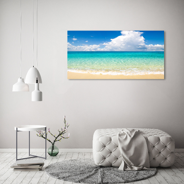 Cuadro canvas moderno de gran formato horizontal Playa Paraíso