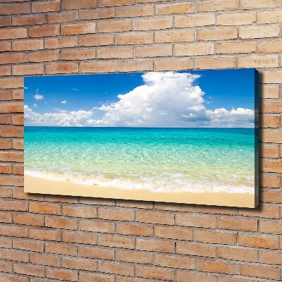 Cuadro canvas moderno de gran formato horizontal Playa Paraíso