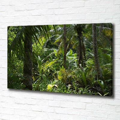 Cuadro canvas con impresión uv duradera horizontal Bosque tropical