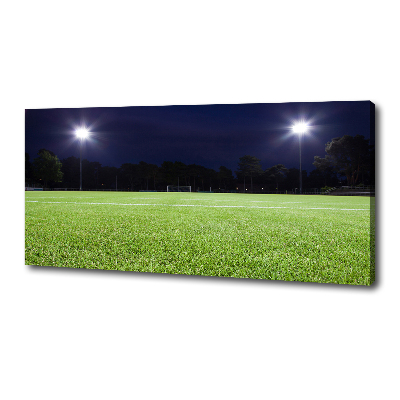 Cuadro canvas moderno de gran formato horizontal campo de fútbol