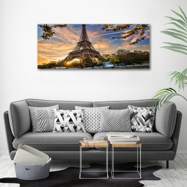 Fotocuadro en lienzo de alta calidad horizontal Torre Eiffel de París